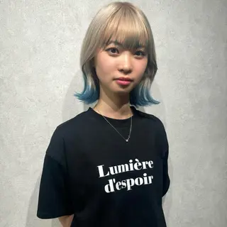 ミディアム カラー shiho .のヘアスタイル