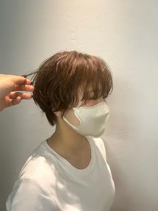 ショート パーマ ナチュラル大人っぽい スタイル MAORIのヘアスタイル