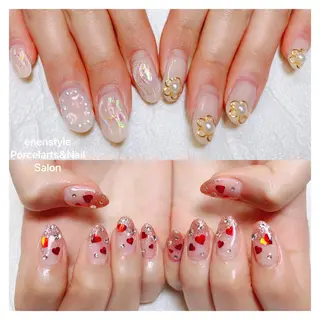 ミディアム ネイル 🐾enen style 🐾のネイルデザイン