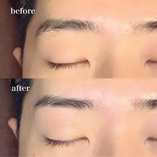 メンズ アイブロウ Runon 堀内💗パリジェンヌのマツエク・マツパデザイン