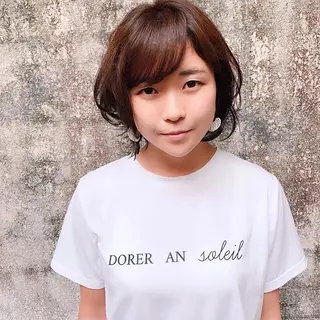 ショート カラー 中川 竜誠のヘアスタイル