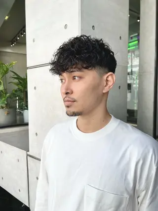 ショート パーマ メンズ pizzicato あき坊のヘアスタイル