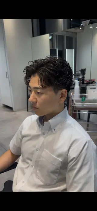 ショート パーマ メンズ 似合わせパーマ🔥 河浪 大智のヘアスタイル