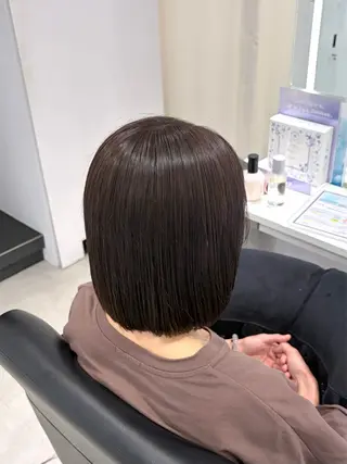ミディアム カラー グレージュ/ベージュ /経堂/sana🌱のヘアスタイル