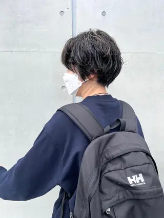 ショート カラー パーマ ヘアアレンジ メンズ HORN hairsalonのその他イメージ