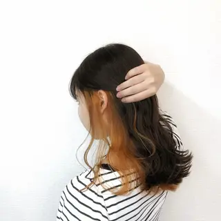 セミロング カラー collet矢島/ ブリーチ/ハイトーンのヘアスタイル
