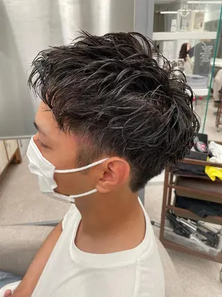 パーマ メンズ 京都河原町 メンズパーマ助川龍哉のヘアスタイル