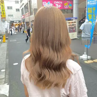 ロング カラー ヘアアレンジ メンズ キッズ ブリーチの髪様 MASATOのヘアスタイル