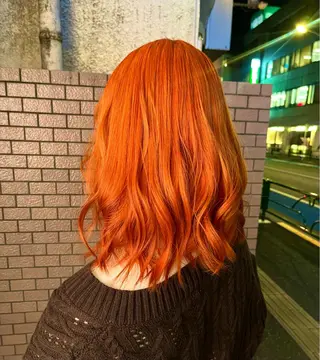 ミディアム カラー ハイトーン特化/ ヘアセット/モエノのヘアスタイル