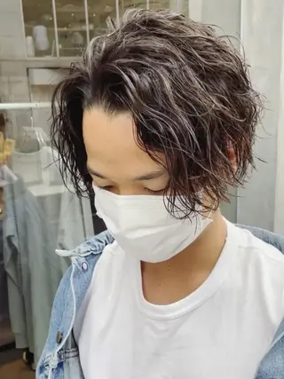 ショート パーマ メンズ SENTA✨メンズ パーマ✨fifth栄のヘアスタイル
