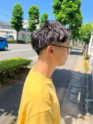 ショート メンズ 佐藤 悠生 メンズパーマ.カットのヘアスタイル