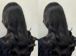 ロング カラー レイヤー/髪質改善 縮毛/ハッシュカットのヘアスタイル