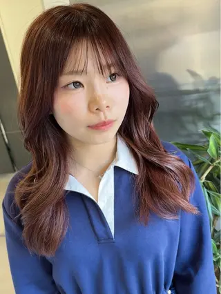 ロング カラー 韓国ヘア🇰🇷 スズキのヘアスタイル