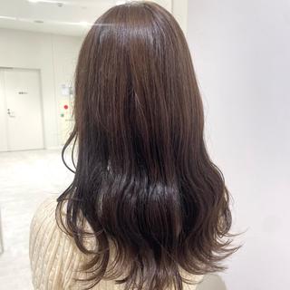 セミロング カラー 🎟ブリーチなし/艶 /暖色🎀くるみのヘアスタイル