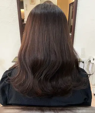 セミロング カラー 箱守 さやかのヘアスタイル
