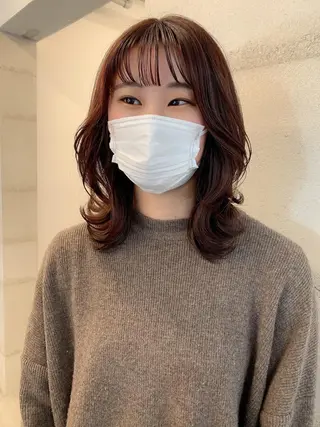 カラー 透明感カラー✂︎ /縮毛矯正/YUKAのヘアスタイル