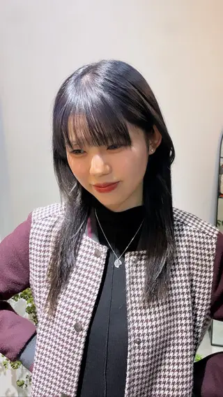 ロング カラー 縮毛矯正/暖色カラー ピンクベージュのヘアスタイル