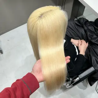 ロング カラー 💫艶ハイトーン×髪 質改善💫リュウトのヘアスタイル