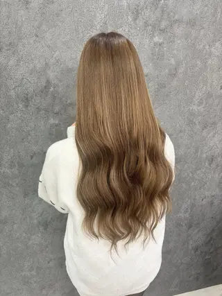ロング カラー 外れにくいエク💚 EST梅田TAKIのヘアスタイル