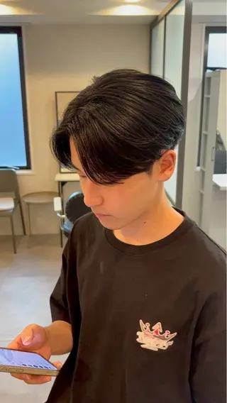 メンズ 透明カラー✨ ブラウンカラーひなたのヘアスタイル