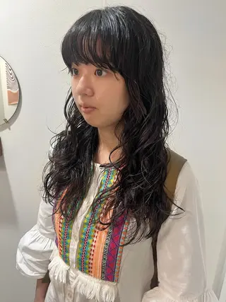 ロング パーマ nishi fuyumiのヘアスタイル