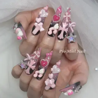 ネイル HANA 長さだしのネイルデザイン
