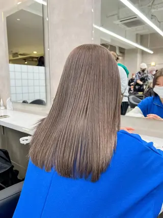 セミロング カラー ヘアアレンジ 💍透明感×韓流ハイ トーン💍RYUTAのヘアスタイル