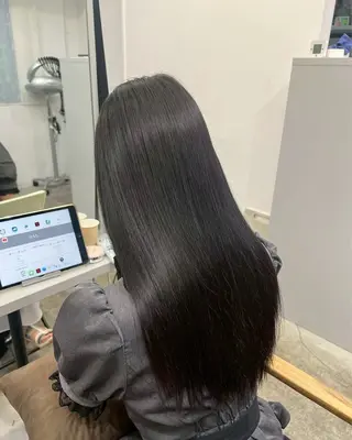 ロング パーマ 🍒モテ暖色カラー × うる艶✧ ゆなのヘアスタイル