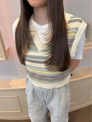 ロング カラー サソウ ユリエ🥥のヘアスタイル