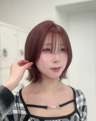 ショート カラー うる艶韓国スタイル 🤍りんのヘアスタイル