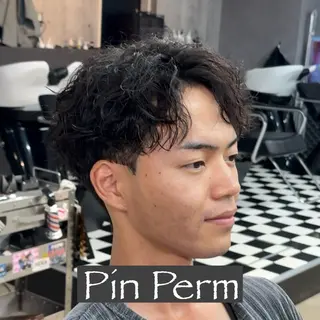 ショート パーマ ヘアアレンジ メンズ MENIN メンズ サロン 望月 涼太のヘアスタイル