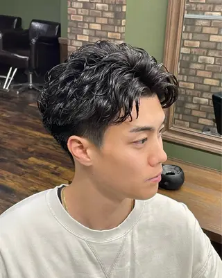 ショート パーマ 【メンズ特化】　倉山 和樹のヘアスタイル