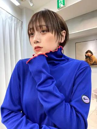 ショート 渋谷  中性ヘア あかりのヘアスタイル