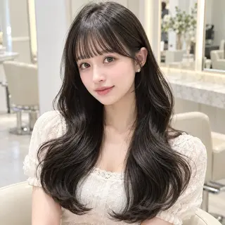 ロング ♡mao♡／顔周り ／透明感カラー🎀のヘアスタイル