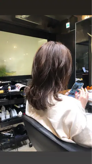 ミディアム 半個室サロン／韓国 ヘア‎Amiのヘアスタイル
