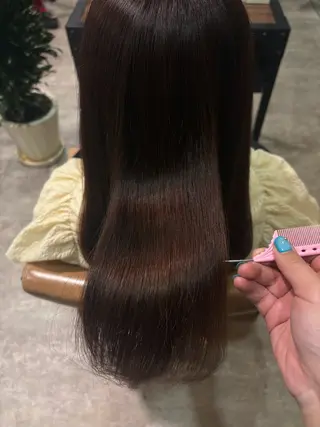 ミディアム カラー 佐伯 美麗のヘアスタイル