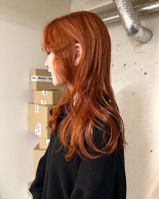 ロング カラー yukie/ パーマ/ハイトーンのヘアスタイル