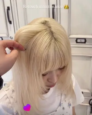 ロング カラー ハイトーン、カラー 特化⟡.·すわ☁️のヘアスタイル