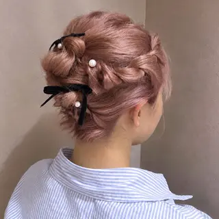 ショート 横浜/透明感カラー/ Wカラー/みやび🎀のヘアスタイル