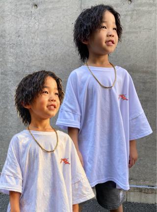 ミディアム パーマ メンズ キッズ 菊池大一 溝の口パーマのヘアスタイル
