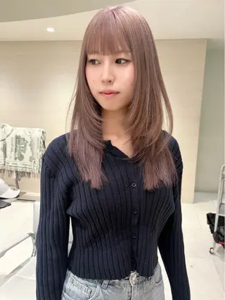 ロング kiyono ⭐︎ダブルカラーのヘアスタイル