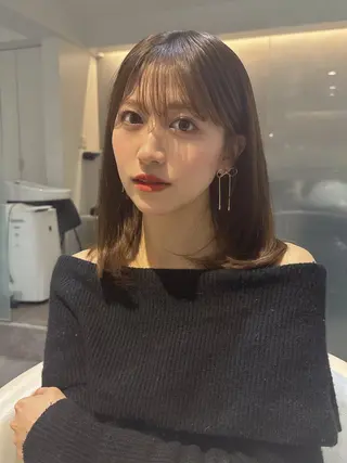 ミディアム カラー 💎透明感カラー特化 💎TAISEIのヘアスタイル