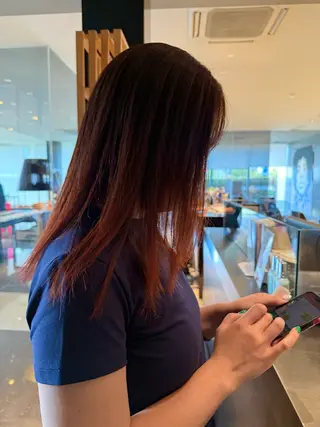 セミロング カラー 加藤 李奈のマツエク・マツパデザイン