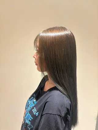 セミロング こすげ あさみのヘアスタイル
