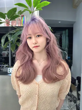 ロング カラー 新宿ブリーチ カラー美容師YUGOのヘアスタイル