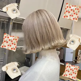 ミディアム カラー 色落ちまで可愛い🧚 心斎橋hikaruのヘアスタイル