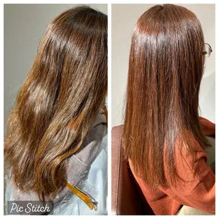 ロング 一瀬 理絵のヘアスタイル