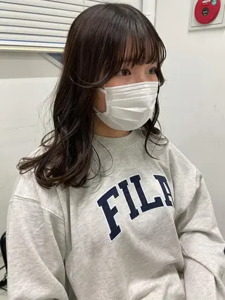 セミロング カラー キッズ オトナヘア🌸 harukaのヘアスタイル