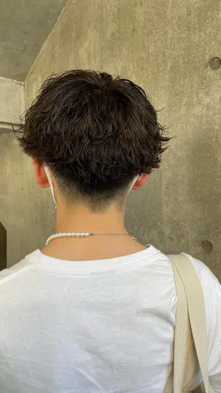 パーマ メンズ もりたみかこ 美容師お休み中のヘアスタイル