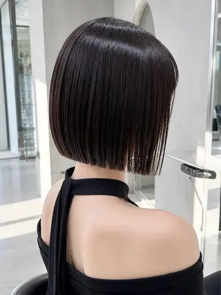 ショート 💙レイヤー縮毛矯正 大宮/虎白💙のヘアスタイル